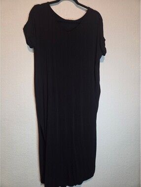 Before You Black Midi Dress Size Small